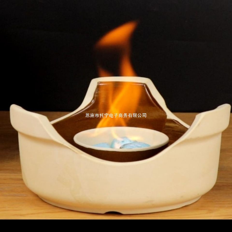 中式陶瓷钵酒精炉特色小火锅干锅砂锅炖锅自助锅仔深浅钵木炭中高
