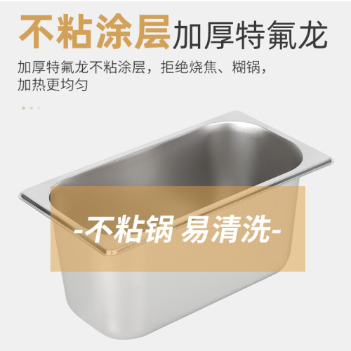 Commercial 3-Grid Stainless Steel Electric Fast Food Warm Table Machine Food Warmer 6-Grid Insulated Soup Pool