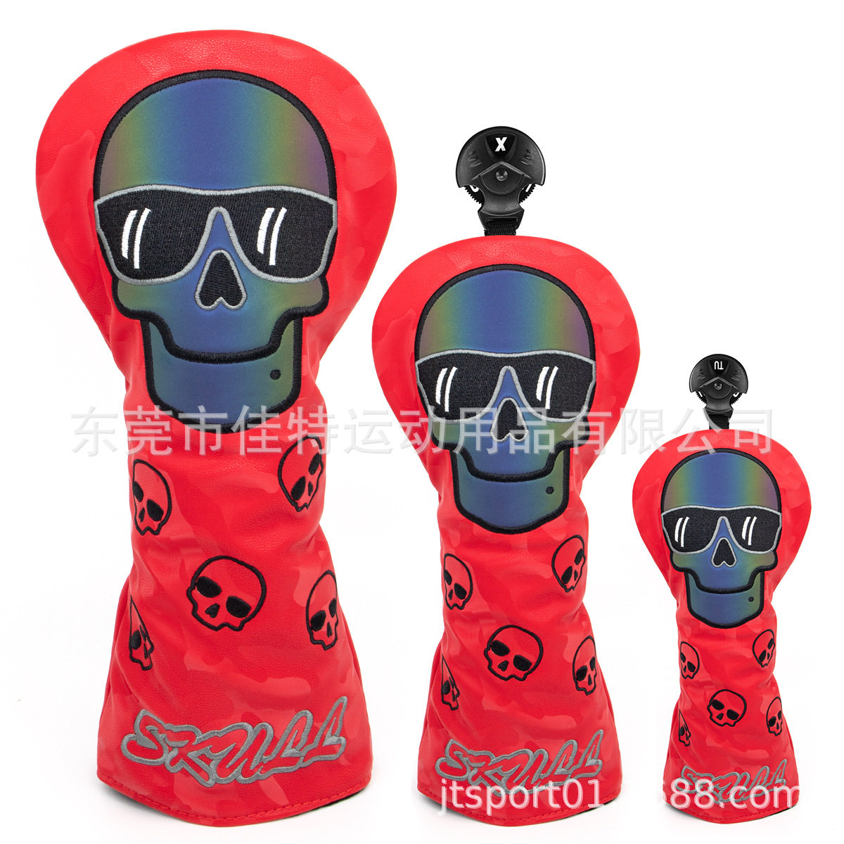 Cráneo cubierta del Club de Golf conjunto completo varilla de hierro N ° 1 calle pequeña pierna de pollo varilla de madera putter tapa protectora cubierta fábrica