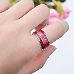 2024年黛浩新品歐美時尚網紅推薦霸氣滴油貼片紅蜘蛛戒指