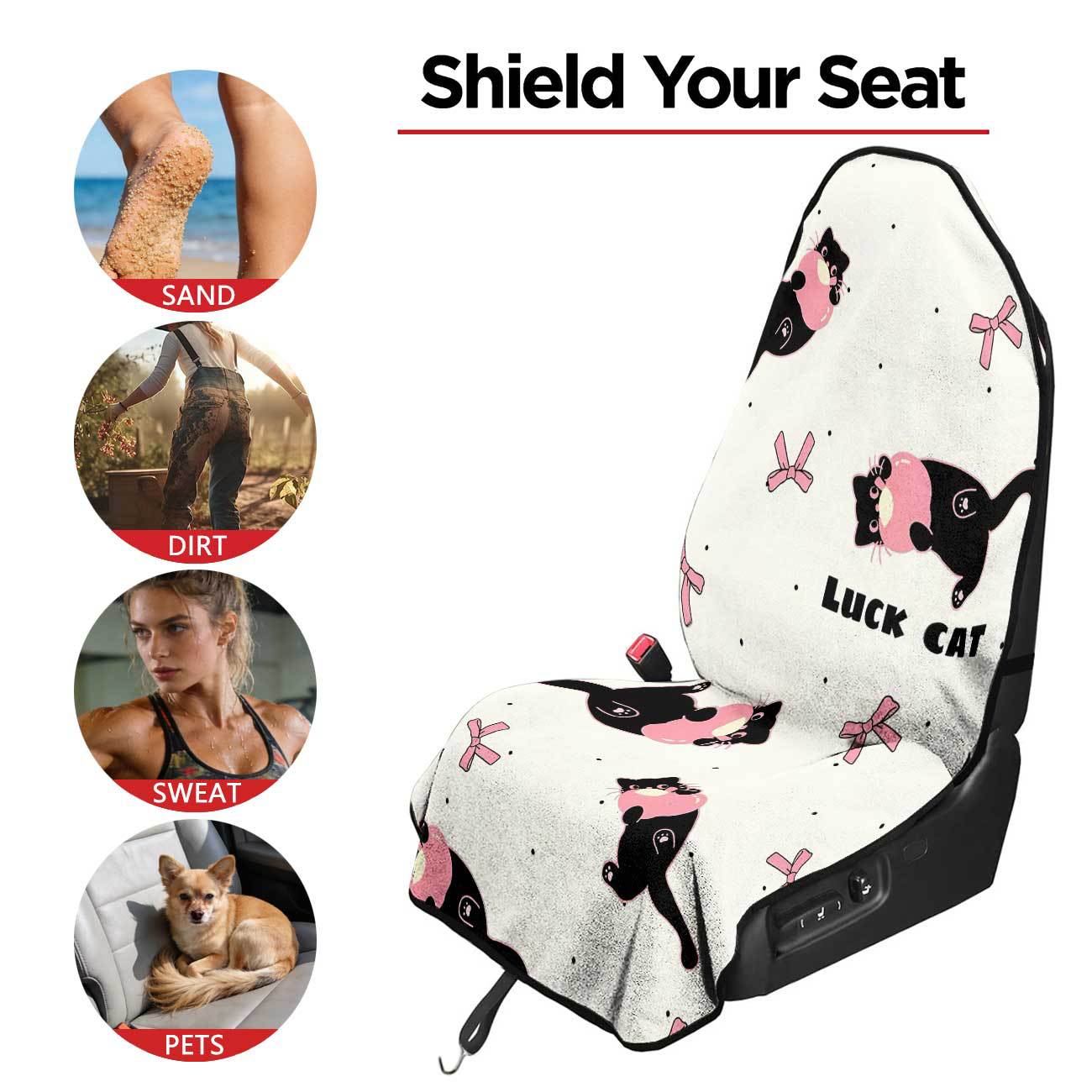 Car seat towel cover front seat protector suitable for gym and exercise, universal for all seasons, car use 44