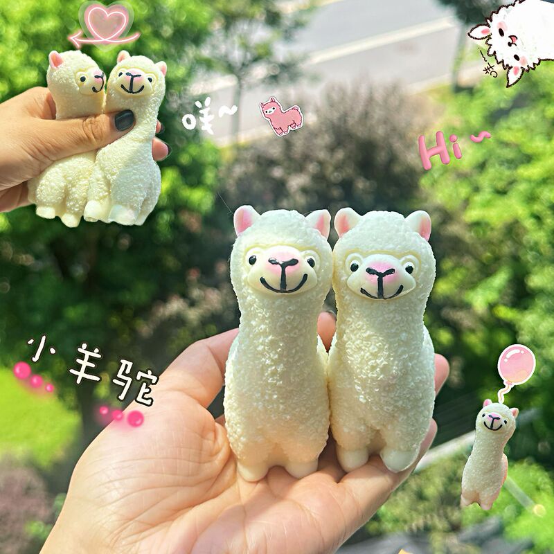 模擬食品玩具ブルーベリースフレープニッピング2色キャラメルプリンクリームケーキ高価値スローリバウンドおもちゃ|undefined