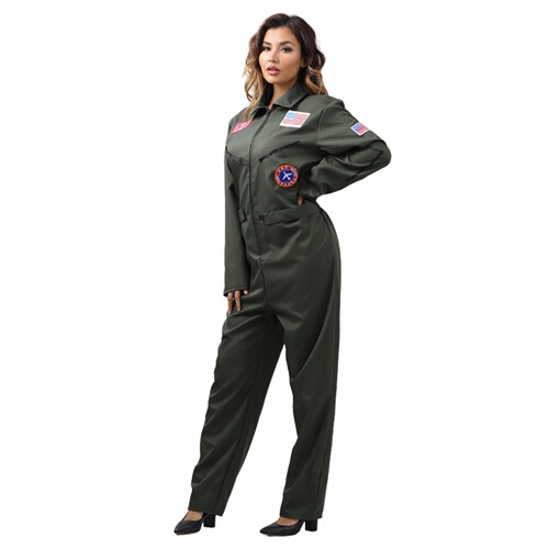 New Halloween Carnival Ambitious Pilot Uniform Party Sports Team Performance Stage Costume