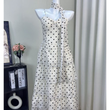YQGFS#2025新款法式度假温柔波点收腰显瘦时尚吊带连衣裙