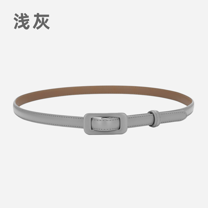 现货批发女士真皮牛仔裤连衣裙腰带百搭二层牛皮包扣免打孔皮带女|undefined