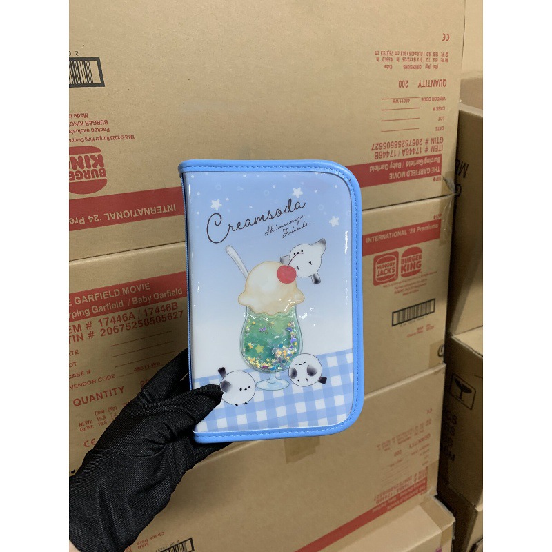 Exported to Japan cartoon notebook storage bag for receipts, invoices, and miscellaneous items