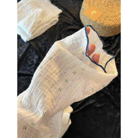 甜美少女碎花婴儿纱睡衣女春秋款2025新款舒适纯棉家居服套装外穿