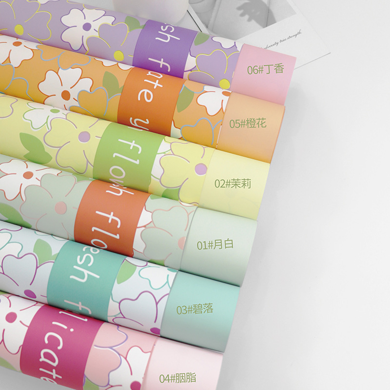 Flor Xi fábrica de fiesta de jardín flor fresca flor al por mayor papel de envoltura de flores hecha a mano diy florista ramo papel de envoltura de flores