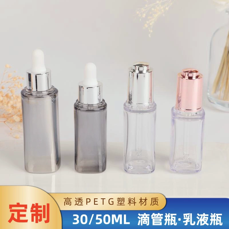 Производитель 30ml капельница бутылка легкий экстравагантный PETG толстостенный материал для ухода за кожей
