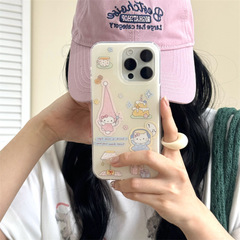 可爱蛋糕长帽Kitty插画适用iPhone16苹果15ProMax/14手机壳13少女