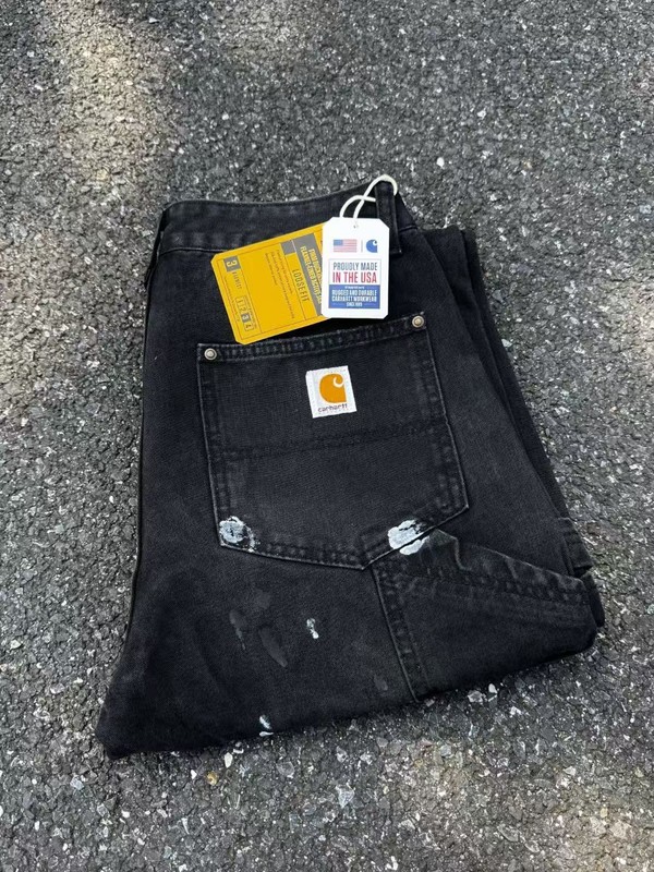 アメリカのトップクラスのvtg Carharttカハトのヴィンテージは墨をかけて穴を割って古い復古の木こりの日系をします。|undefined