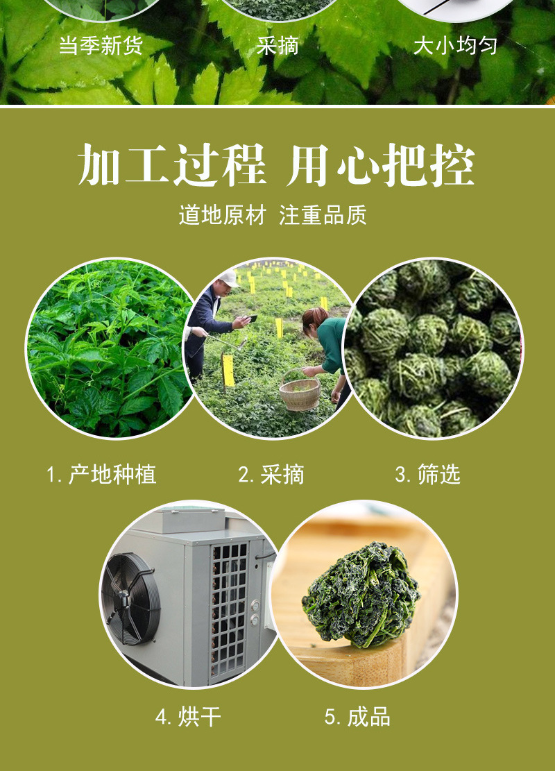 Jiao Gu Lan Dragon Whisker Tea Balls (Gynostemma pentaphyllum) — 500g Loose Herbal Tea preparation