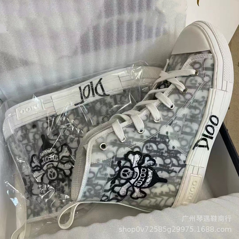 D familia de zapatos de hombre de verano nuevos zapatos blancos de marca de moda para hombres zapatos de lona transpirables skate casuales zapatos de pan para hombres y mujeres