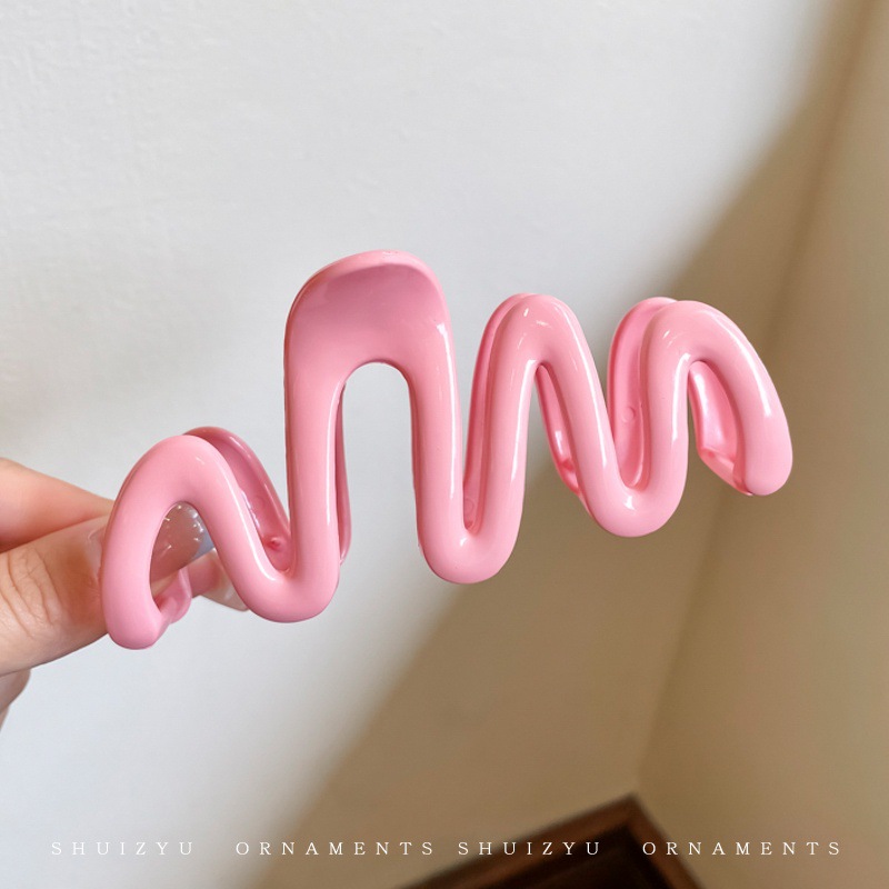 Horquilla de temperamento elegante francés, pinza de tiburón de acrílico para mujer, pinza de agarre grande, accesorios para el cabello, horquilla de sensación de alta calidad al por mayor