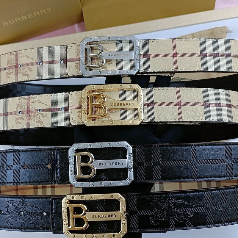 厂家直销B家格子新款时尚男士皮带高端商务休闲腰带百搭真皮字母|undefined