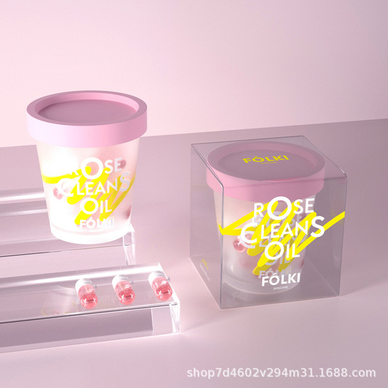 FOLKI ローズ メイク落とし オイル 目、唇、顔用 3-in-1 クレンジング メイク落とし スポット卸売化粧品|undefined