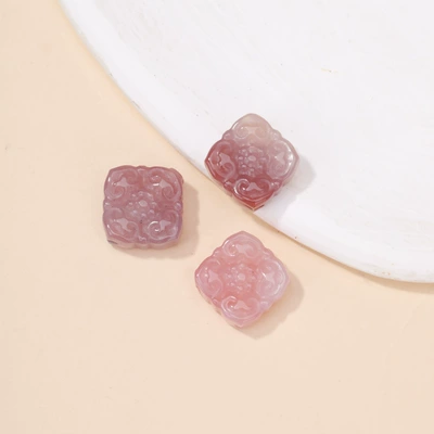 Bead Pendant, Peach Blossom Ruyi | Zərgərlik ara hissələri - no-7-xiangyun-backs-the-clouds