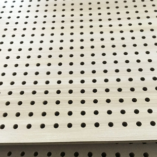 Furniture Decoration Punching Board Wooden Sound-Absorbing Hole Board Manufacturer Wood Grain Veneer Density Mdf Punching Round Hole