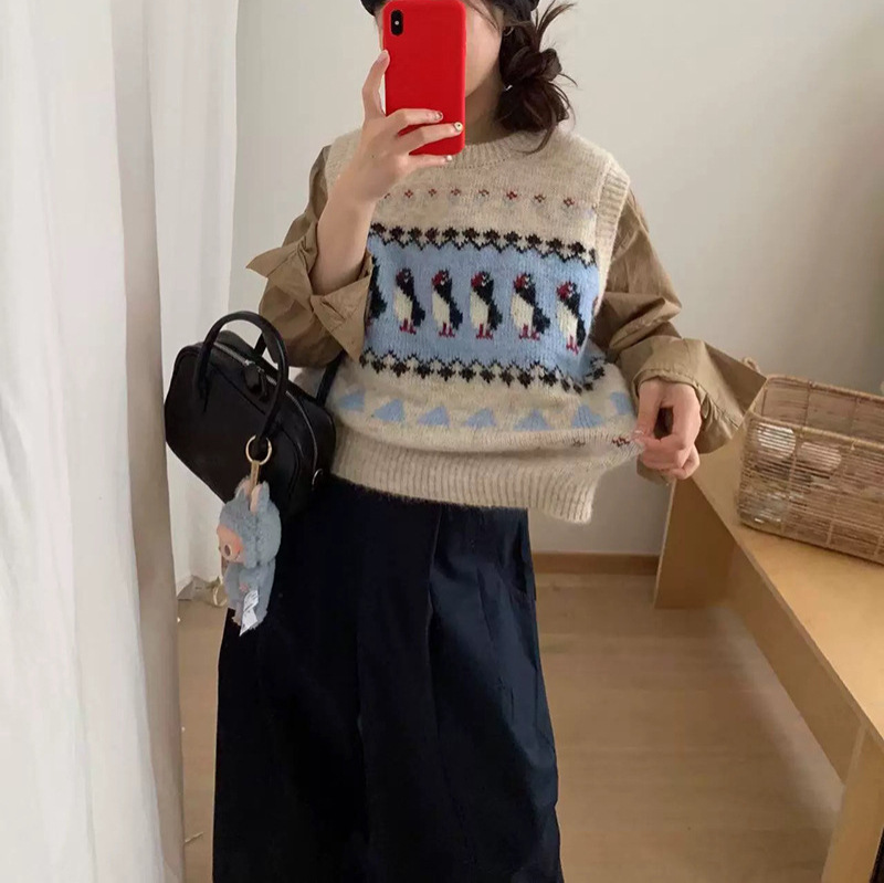 叠穿针织马甲女款2025新款背心今年流行爆款马夹洋气时髦外穿春秋|undefined