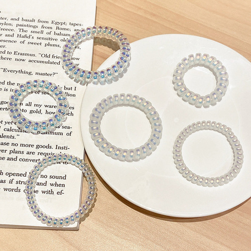 Small phone cord hair tie, high elasticity, durable and not harmful to hair. Internet celebrity simple hair tie, rubber band, small hair tie for women.