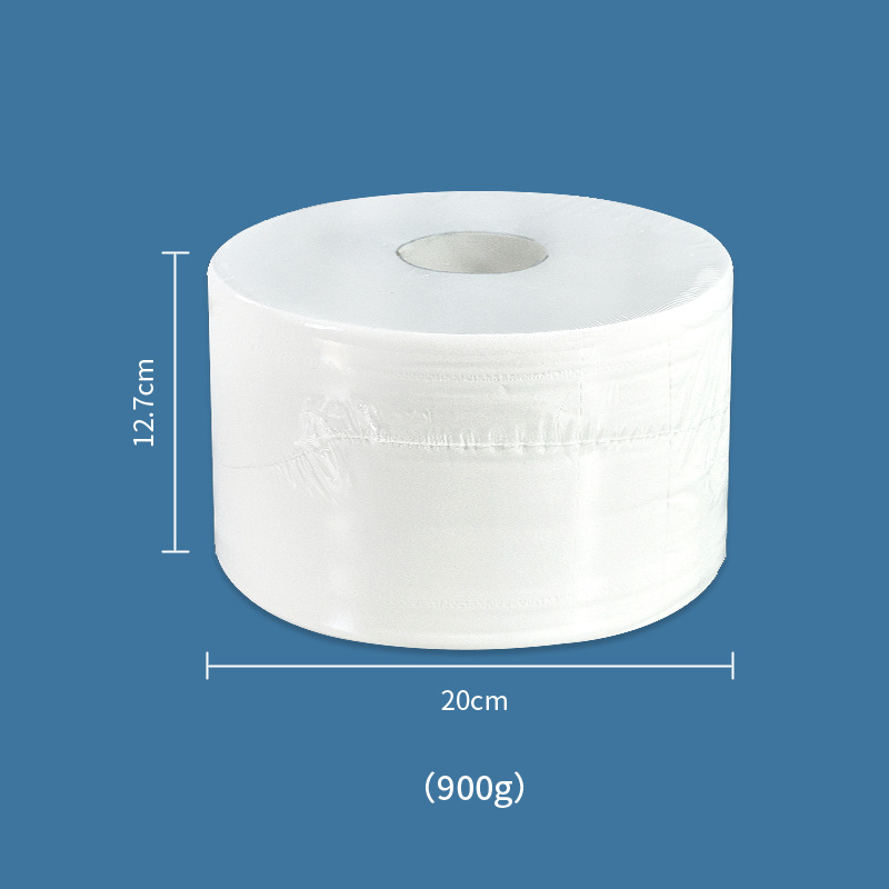 12 platos de papel de bombeo central, inodoro comercial, rollo de papel grande, caja completa al por mayor, papel higiénico de extracción central de dos pisos