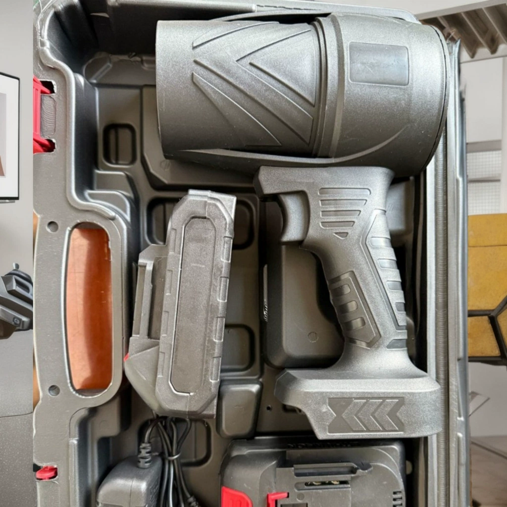 Заводской кросс-граничный бесщеточный бурильный вентилятор с литиевой батареей, мощный беспроводной автомобильный вентилятор с мощной турбиной