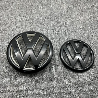 Rear Original Car Logos, Car logo - golf6-front-and-rear-markings-bright-black-on-white-background