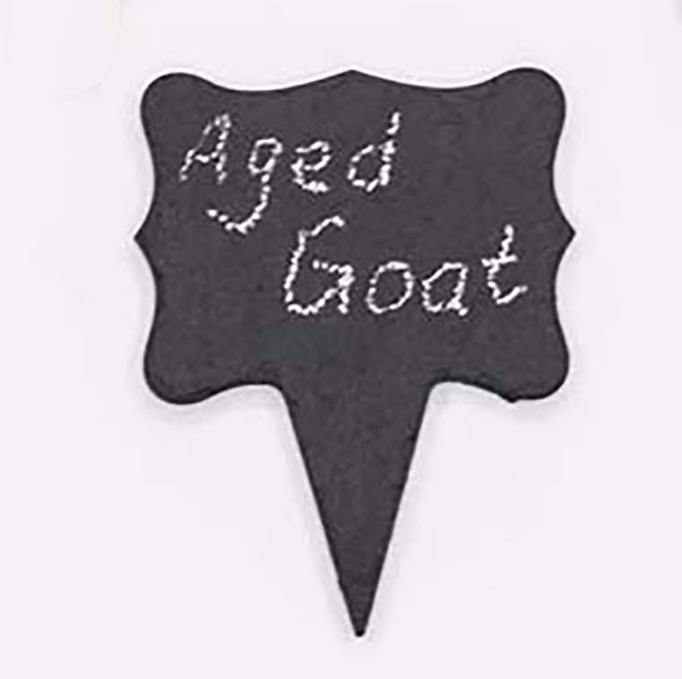 Pizarra queso PALO NEGRO pizarra queso cuadrado pastel pequeño insertar a juego placa de bambú