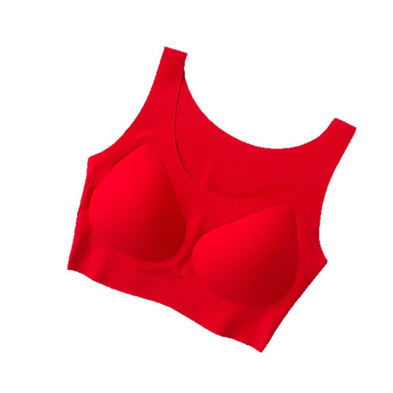 Sujetador sin aros del mismo estilo, sujetador tipo chaleco, sujetador de seda helada sin costuras, sujetador sexy para mujer, sujetador push-up. image 7