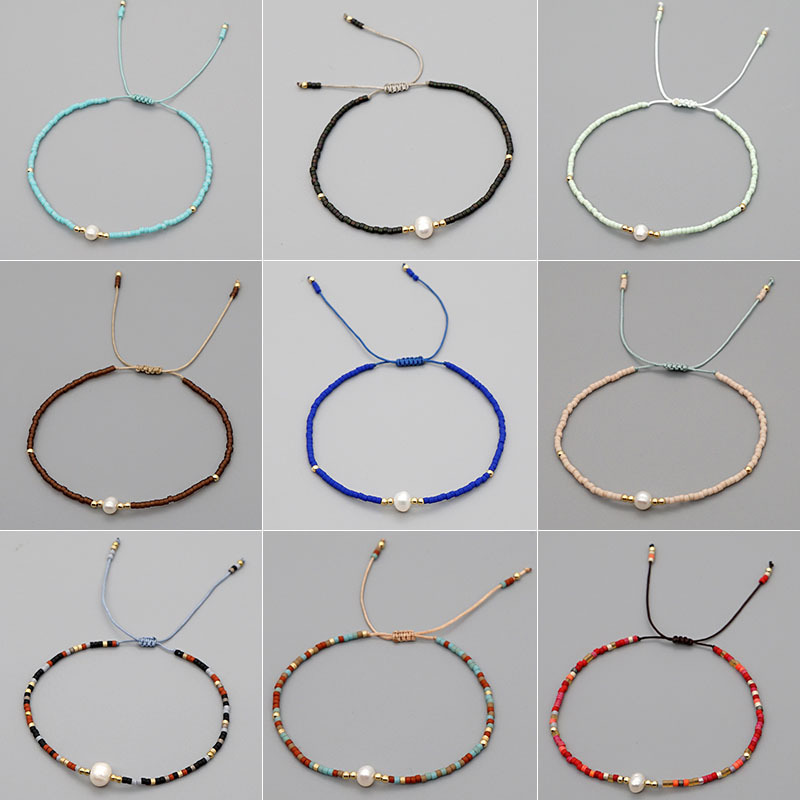Women'S Gender 1 Piece Simple Style Circle Beaded Irregular Pearl Women's Bracelets