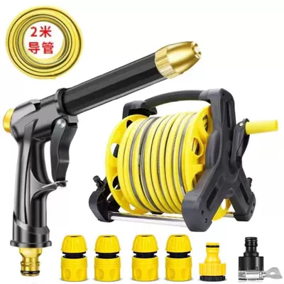 nozzle household tap water washing, High pressure car wash water gun - 5m-antifreeze-reinforced-water-pipe-new-high-pressure-gun-set-water-pipe-rack
