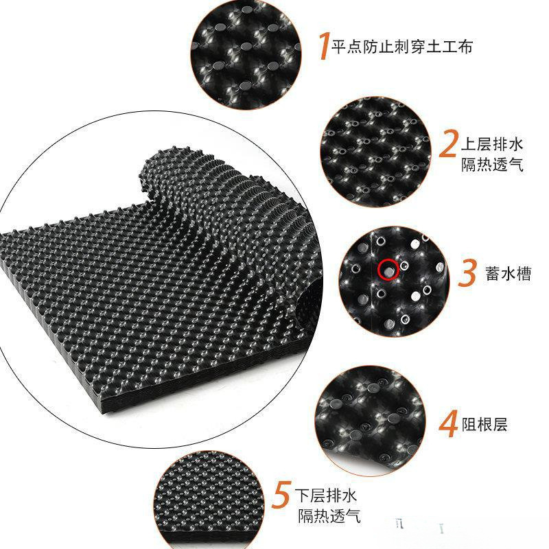 0.3m 와이드 배수판 + 토목섬유 각 1평