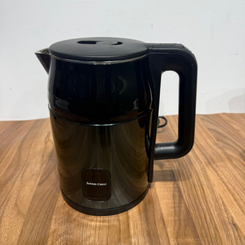 外贸出口彩钢电热水壶自动断电双层隔热2.5Lelectric