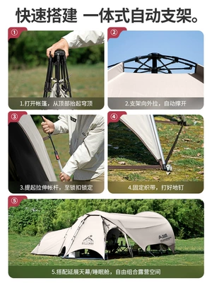 Avtomobil yan çətirləri: Automatic Quick-Open Sunshade Titanium Black