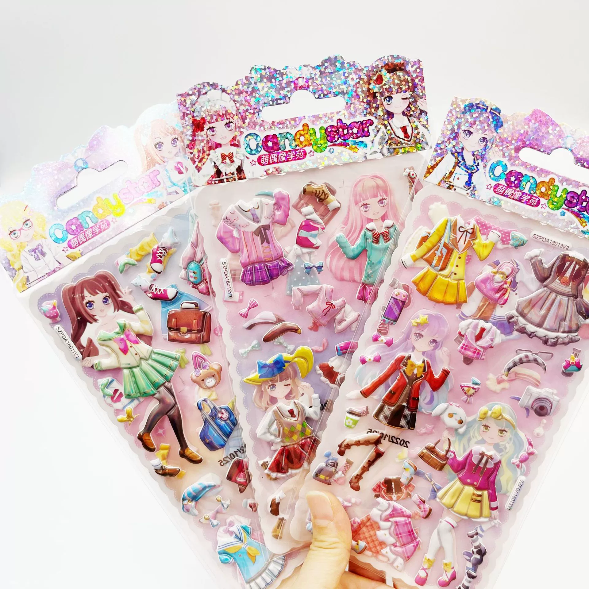 Eva, three dimensional sticker PVC, small princess costume