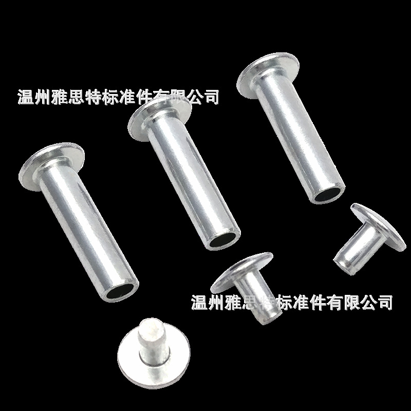 温州厂家供应扎槽铆钉 打孔铆钉 非标铜铆钉 子母对敲铆钉 铝铆钉