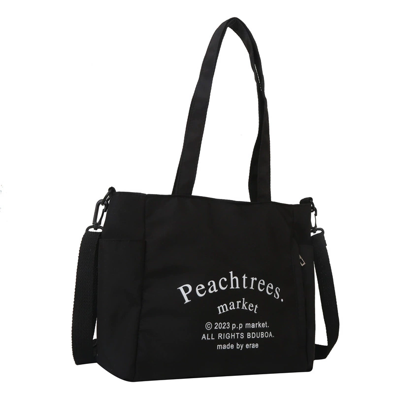 Fashionable retro one-shoulder city bag with increased thickness, available in black, white, and dark khaki