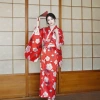 H0060-6 Red cherry blossoms