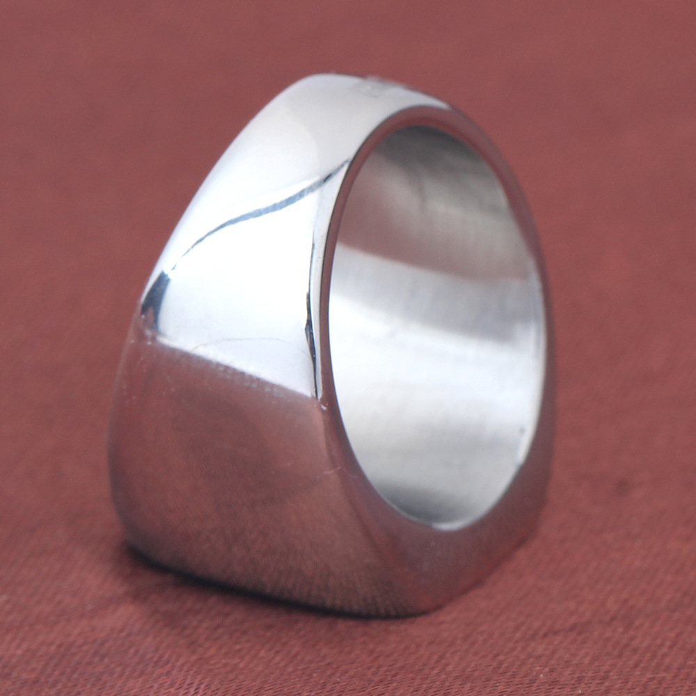 17g Weight Rings Classification 5, 6, 7 Ring Size 1 Piece Quantity Party, Street Occasion Titanium Steel Material Solid Color Pattern All Seasons Season Men's Gender Plating Design Hip-Hop, Simple Style Style Hip-Hop Simple Style Solid Color Titanium Steel Plating Men's Rings Men Band Rings 10