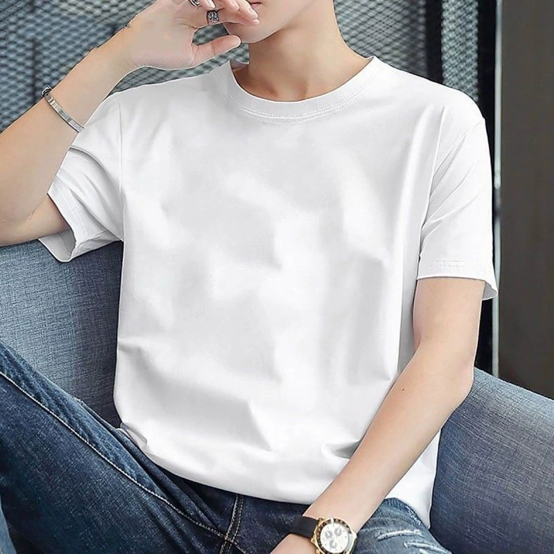 Новые мужские и женские рубашки с короткими рукавами из чистого хлопка с вышивкой, спортивные дышащие свободные летние повседневные топы с половиной рукавов для пар