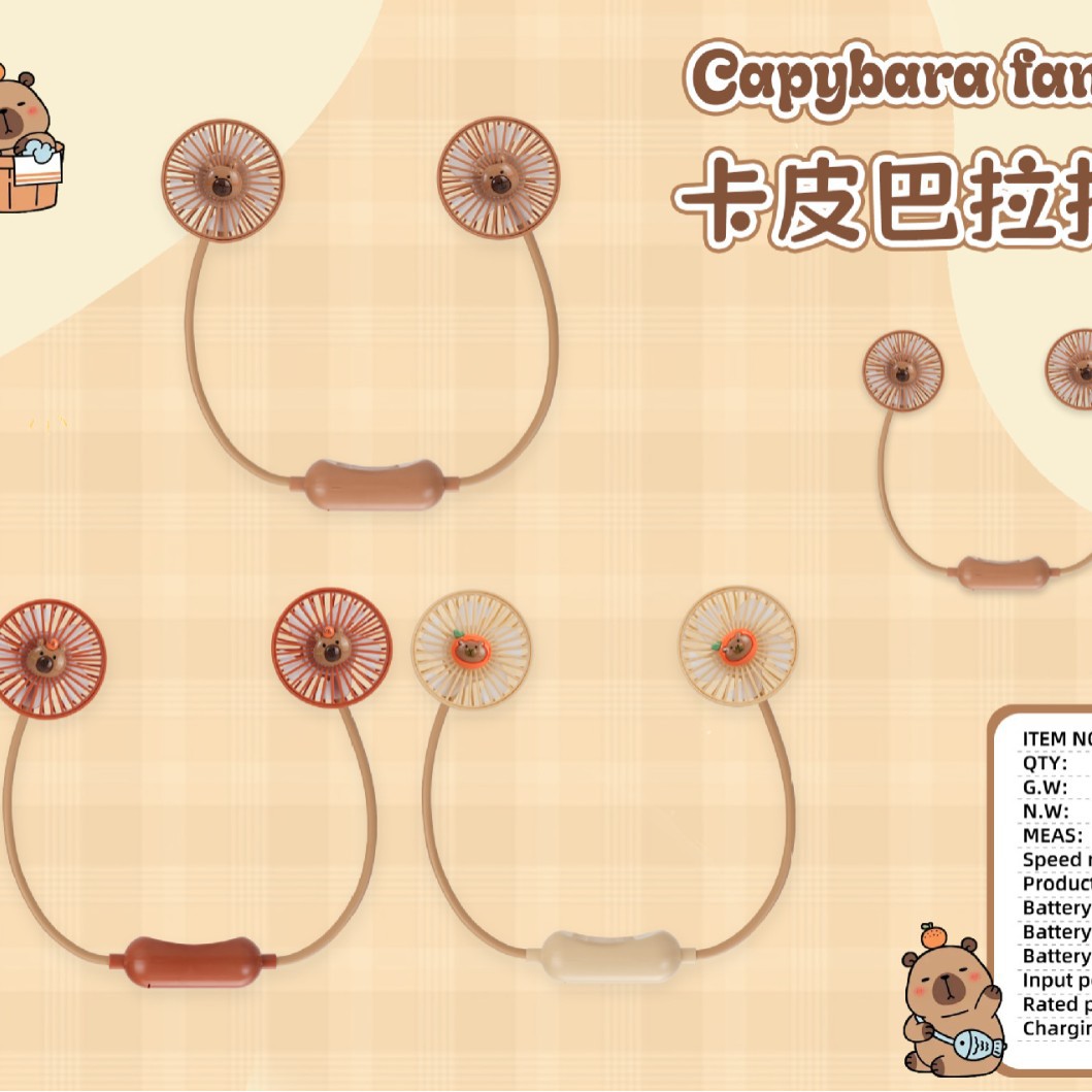 Mini ventilador de cuello colgante creativo, ventilador de frío recargable usb, ventilador pequeño de mano, ventilador pequeño portátil al aire libre para avión