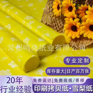 高档雪梨纸定制印刷 厂家直供免费排图无味环保材质打包拷贝纸