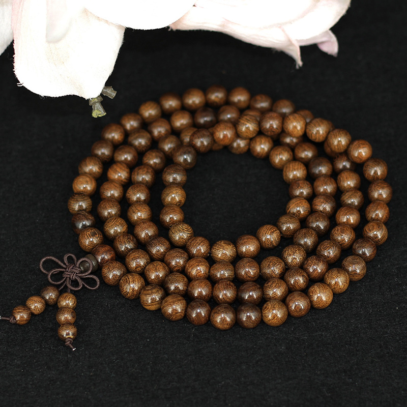 厂家批发  金丝檀木108颗手链 车挂 时尚流行手饰装饰 厂家批发