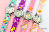 Children's quartz cute cartoon rainbow watch, 3D, Birthday gift