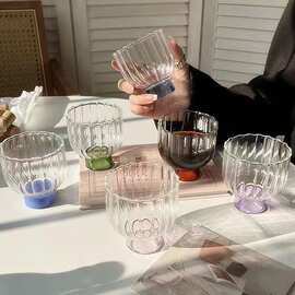 日系氛围感咖啡杯小众设计感奶昔杯ins风耐高温玻璃水杯牛奶杯