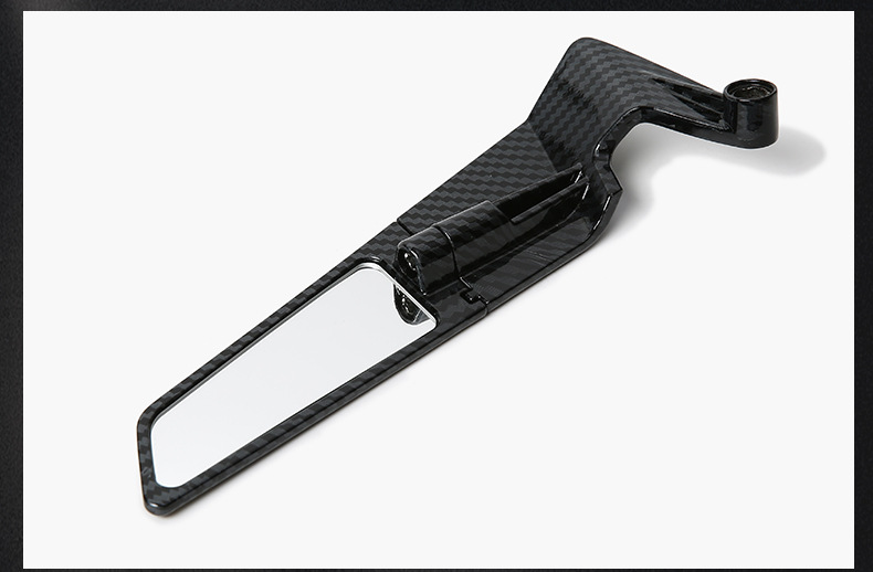 Motorcycle Modified Rearview Mirror Small Carbon Fiber Electric Vehicle Reversing Mirror Fixed Wing Blade Rearview Mirror Accessories