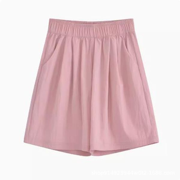 2024 Summer Thin Loose Slimming High-waisted Yamamoto Shorts Women's Casual Japanese Style Lazy Style Five-length Pants Wide-leg Pants