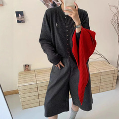 韩系穿搭100%羊毛针织开衫女2025新款秋季百搭毛衣外套高级感上衣
