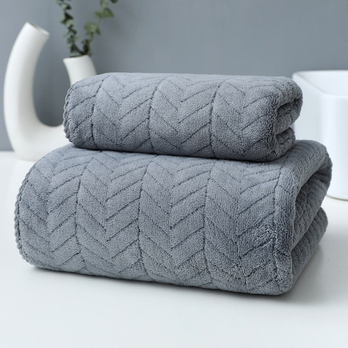 Coralline velvet towel manufacturer wholesale wheat ear adult thick home use quick-drying face towel dropshipping embroidery logo