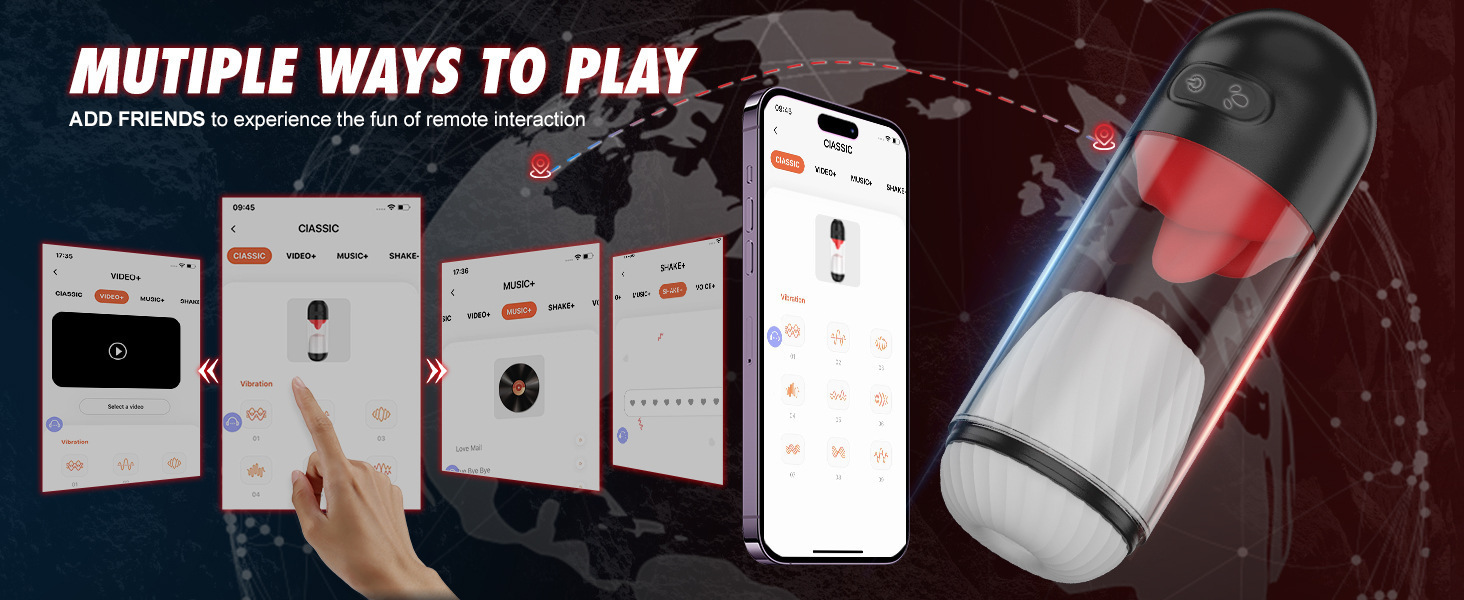 Automatisk prostatamassasje med app-styring og tungefunksjon_voghion.com